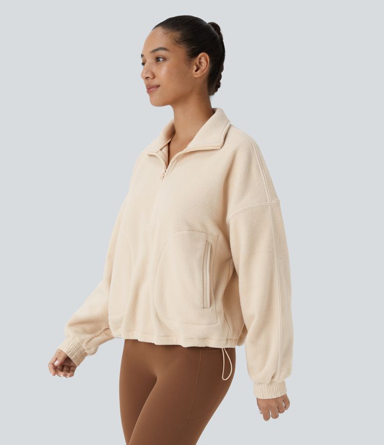 Relaxed fleece sweatshirt
