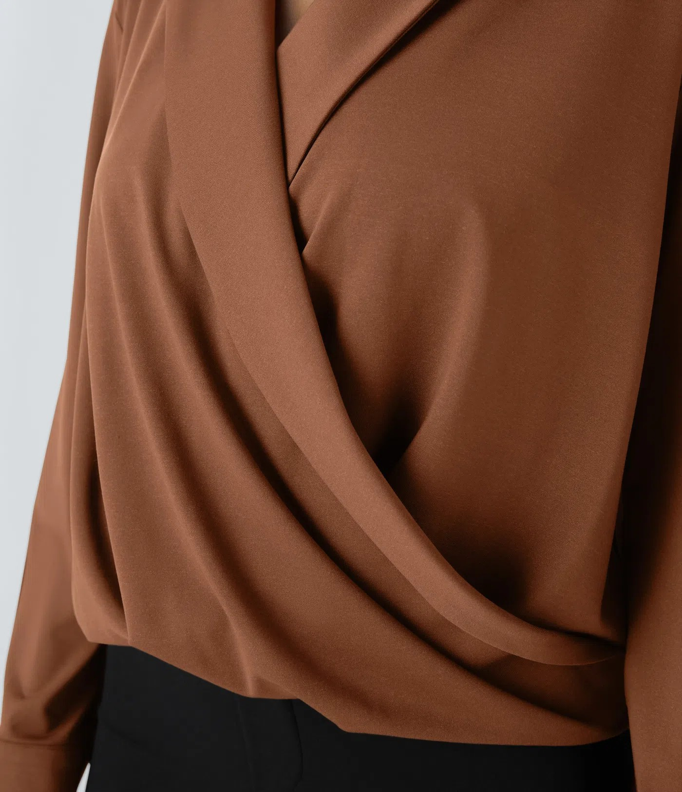 Lapel Crossover Shirt