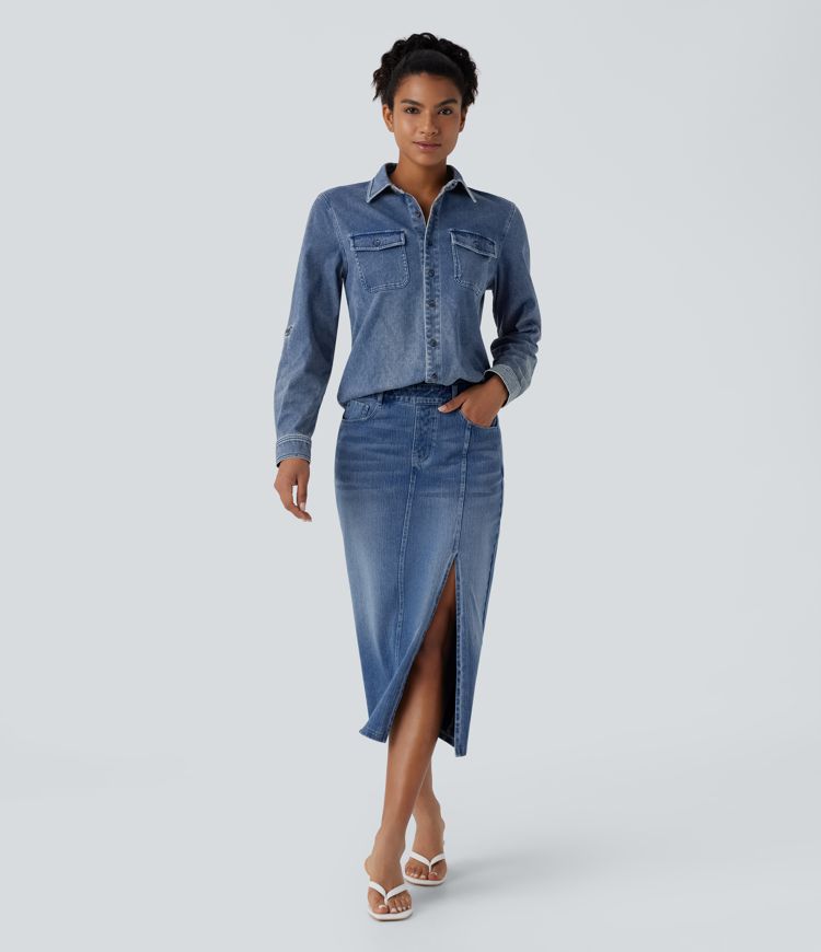 Denim Button Shirt