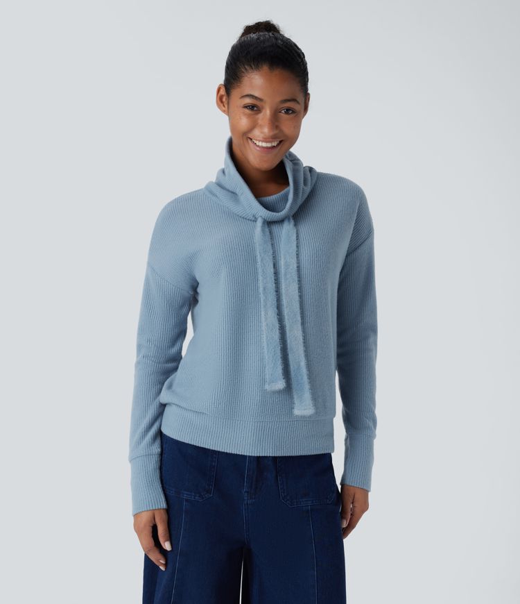 Cowl Drop Sweatshirt