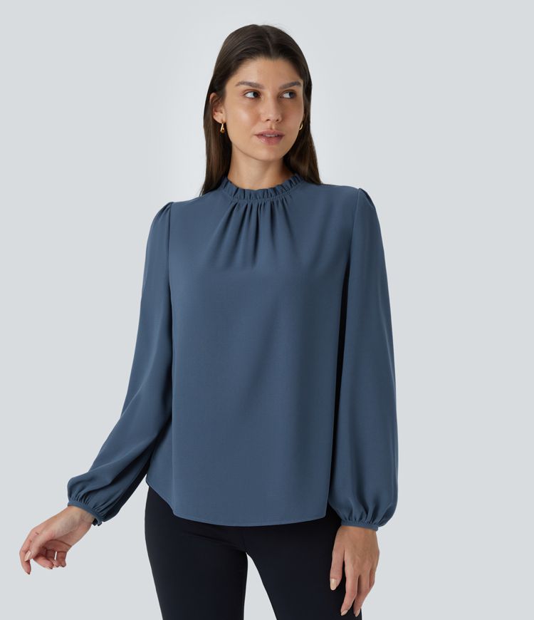 Ruffle Pleat Blouse