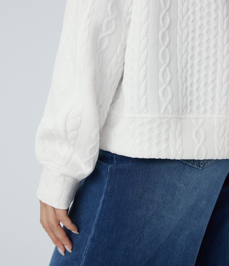 Casual knit sweatshirt