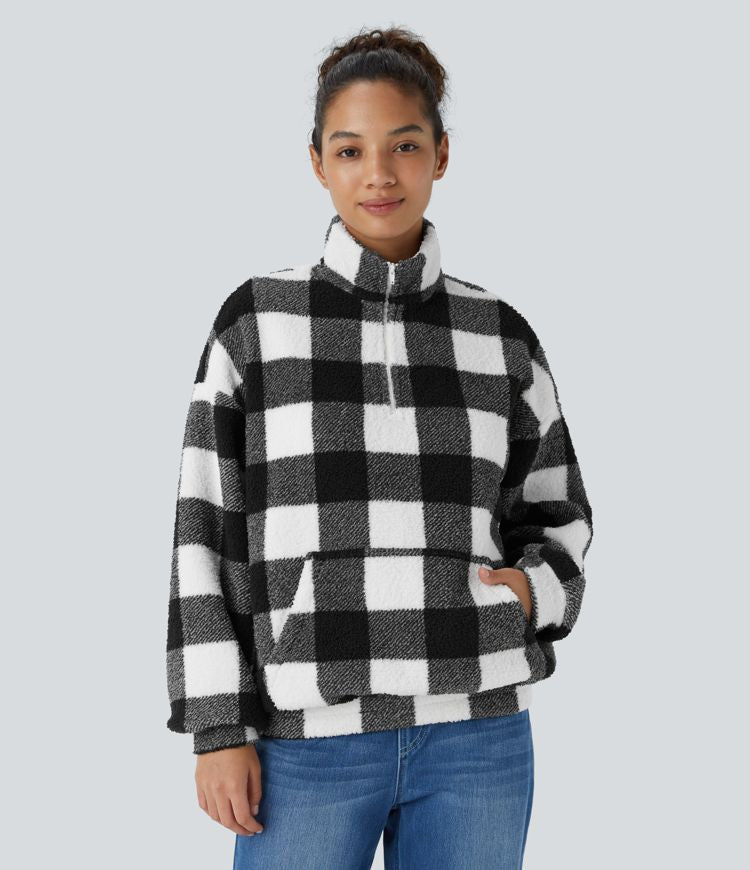 Casual fleece sweatshirt