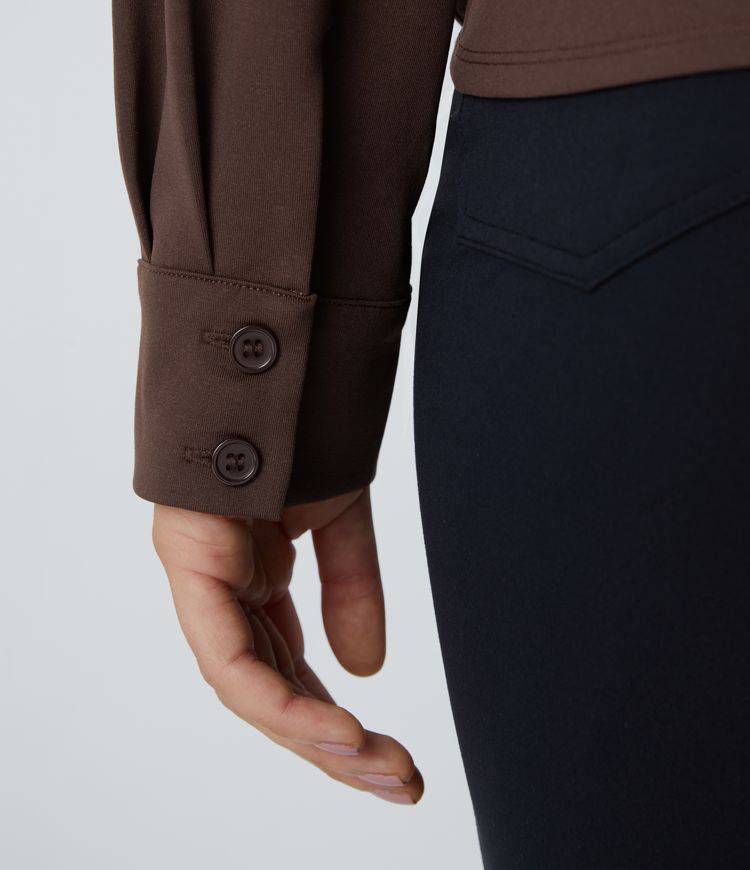 Lapel Crossover Shirt
