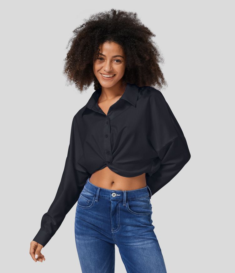 Cropped casual shirt