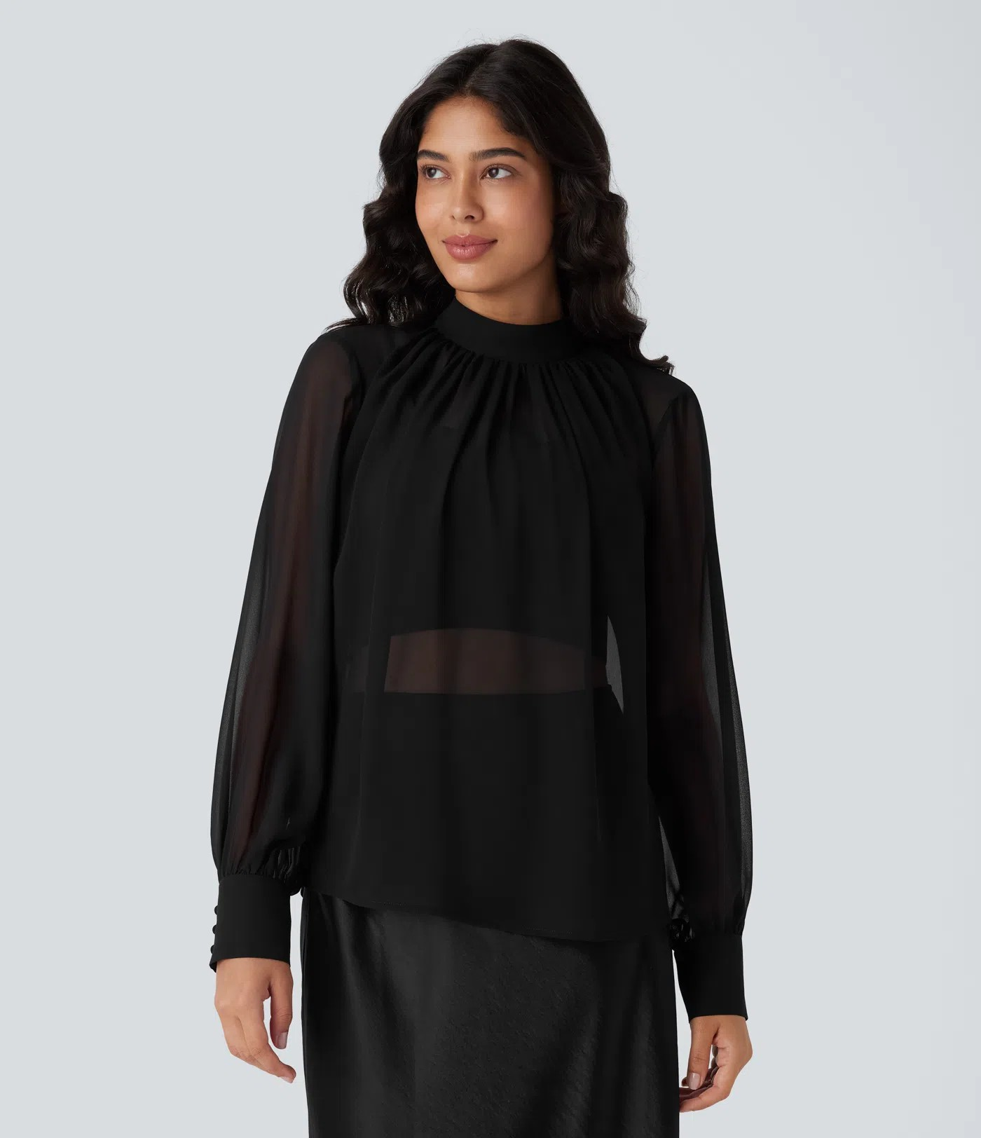 Clear Stand Blouse
