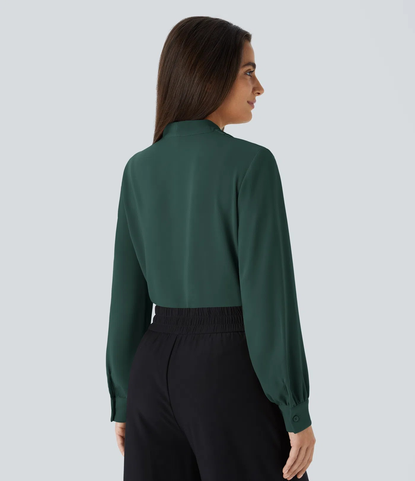V-Pleat Blouse