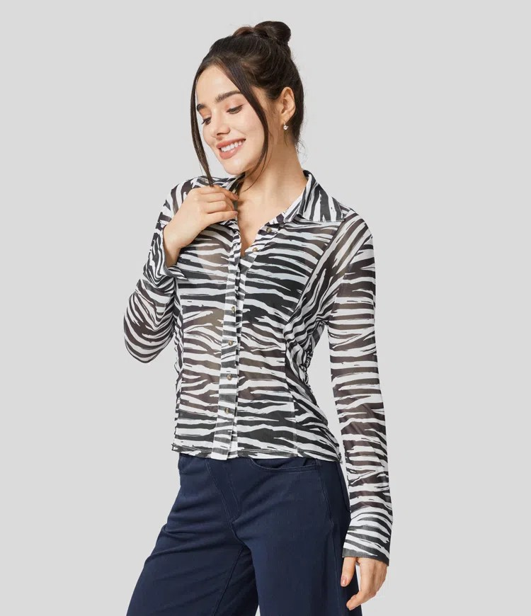 Ruffle Print Shirt