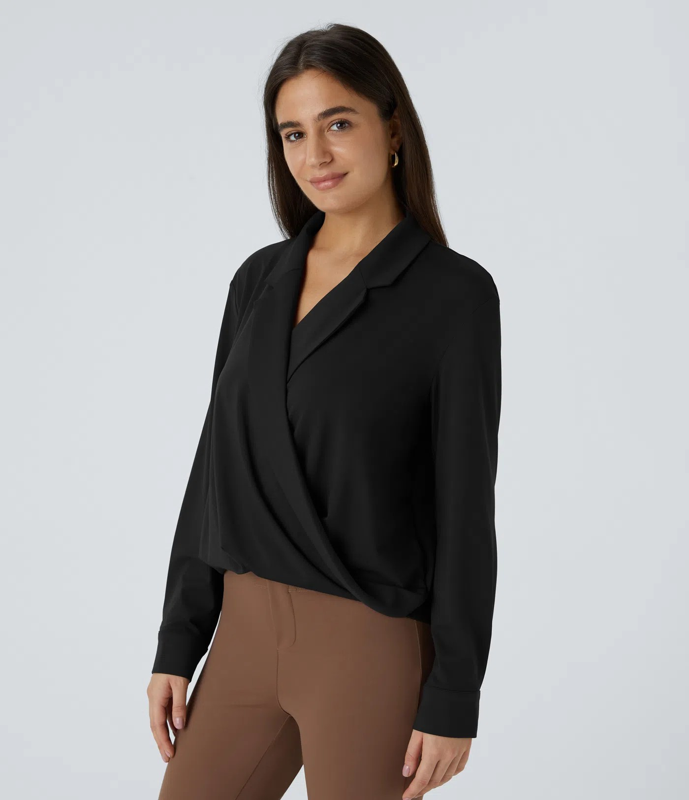 Lapel Crossover Shirt