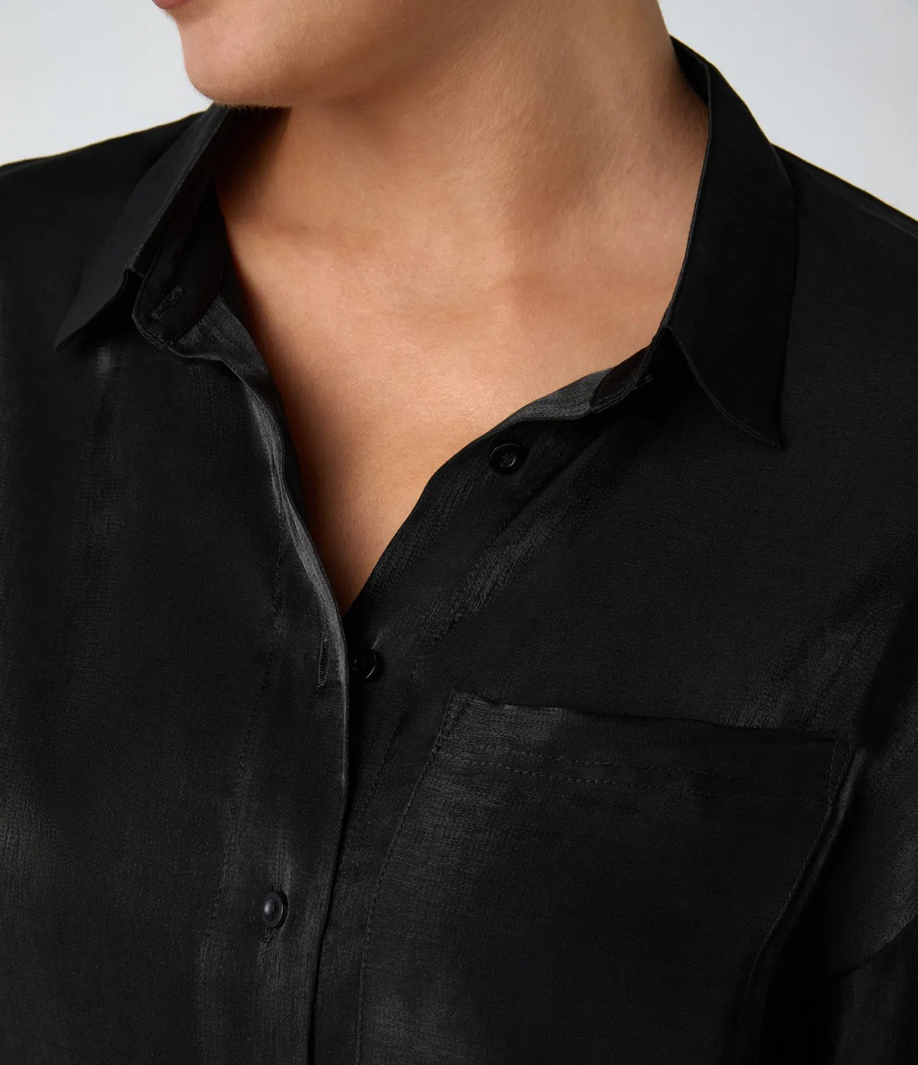 Glossy Pocket Shirt