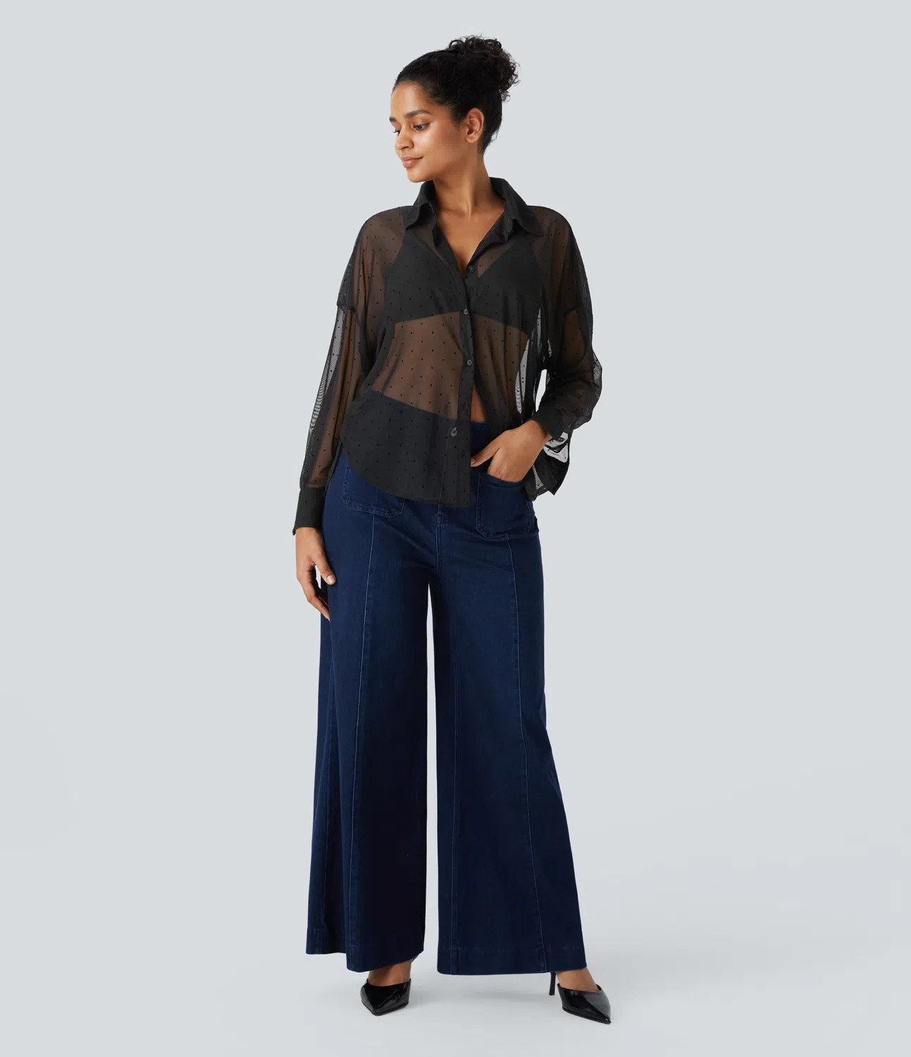 Mesh Round Shirt