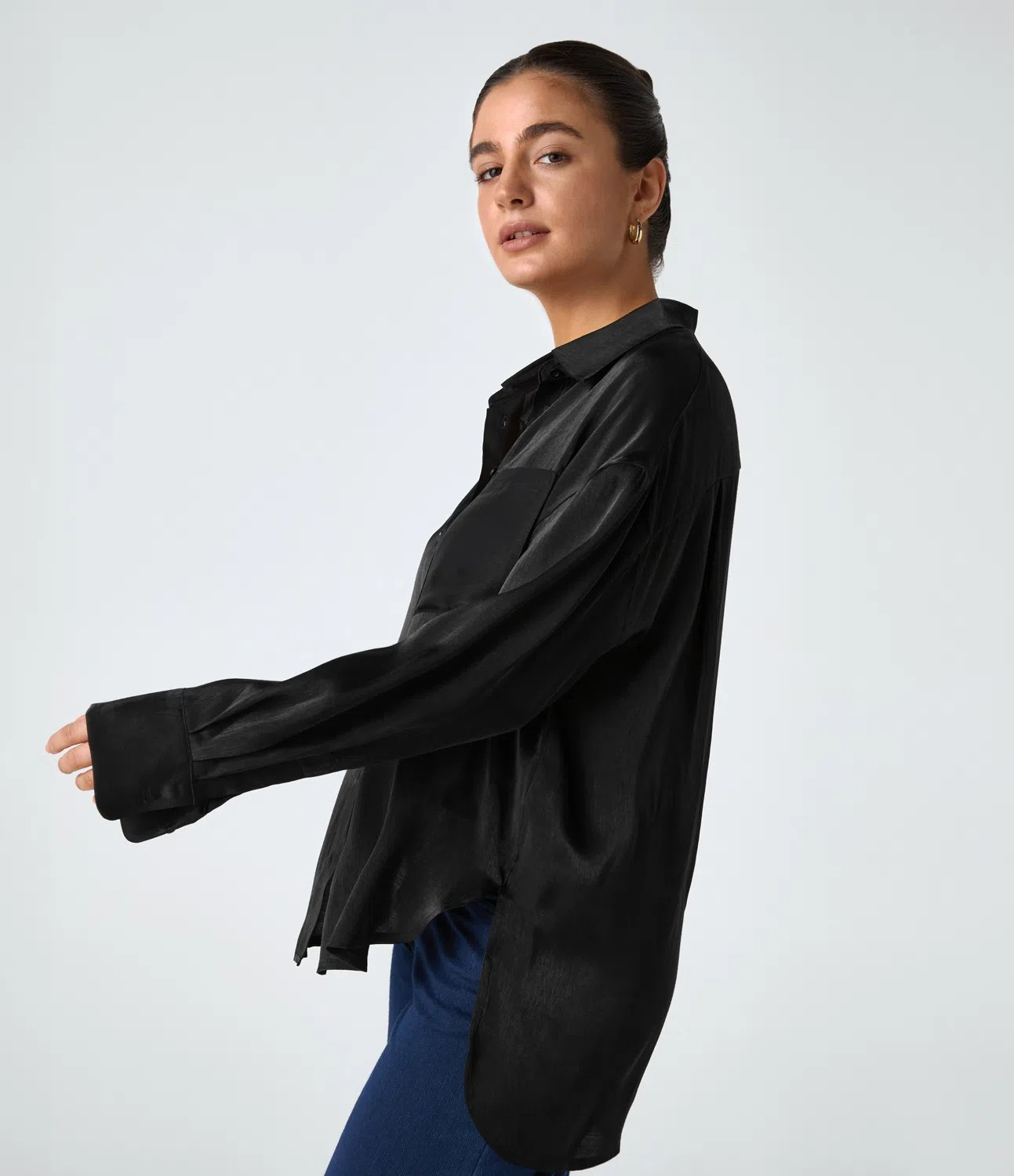 Glossy Pocket Shirt