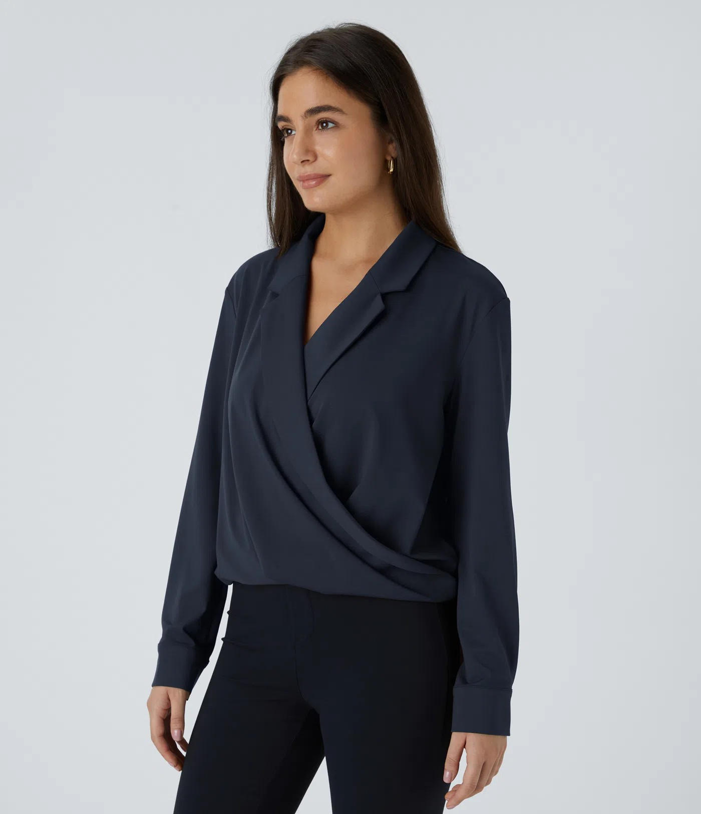 Lapel Crossover Shirt