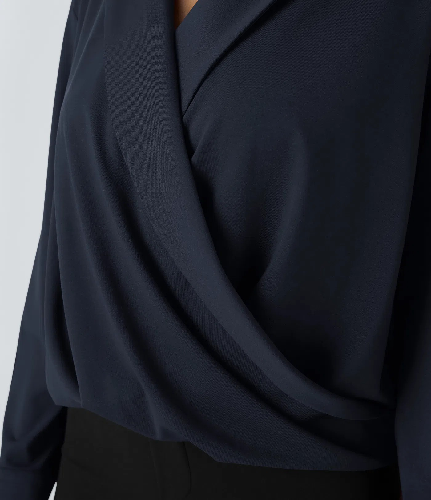 Lapel Crossover Shirt