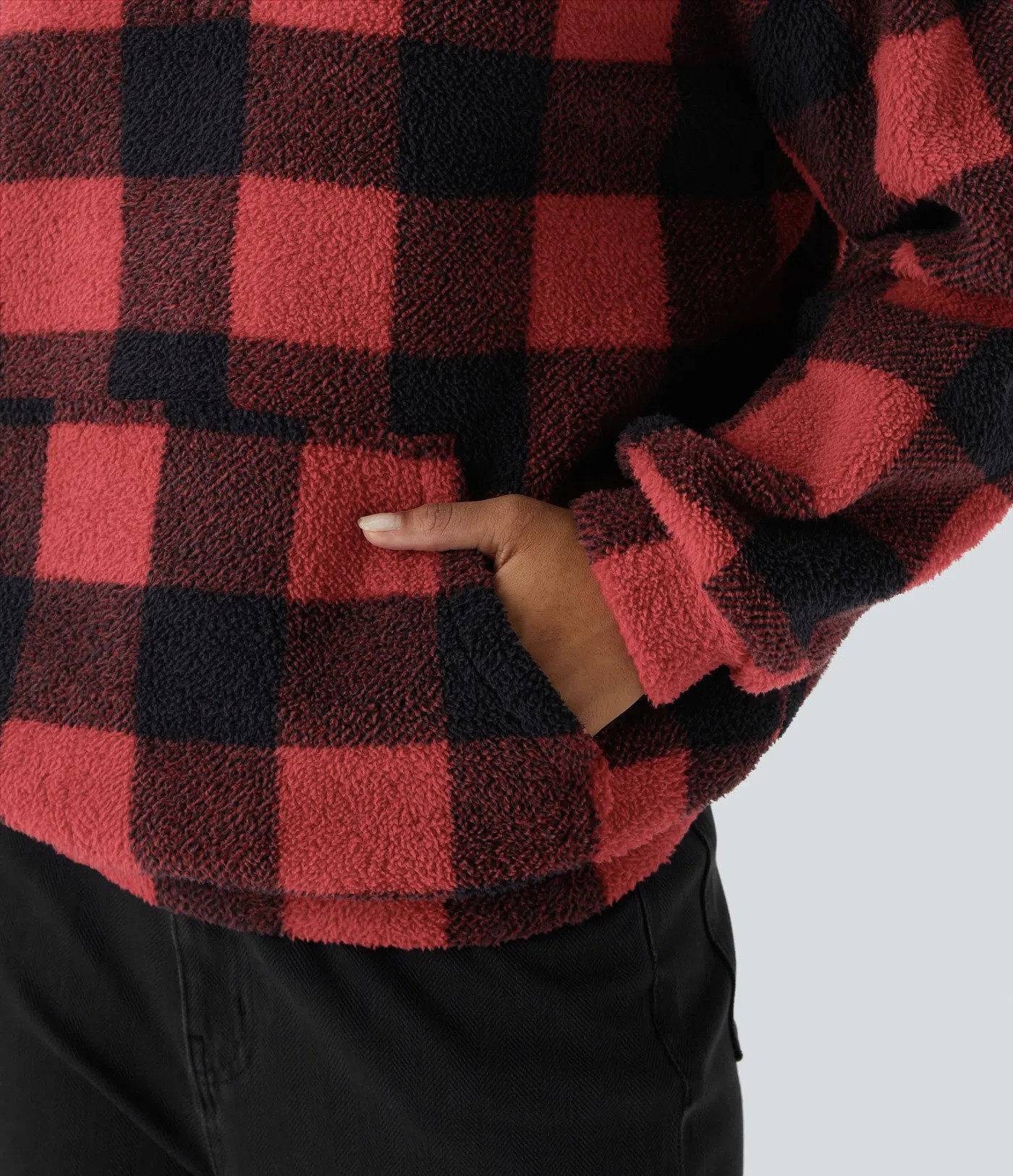 Casual fleece sweatshirt