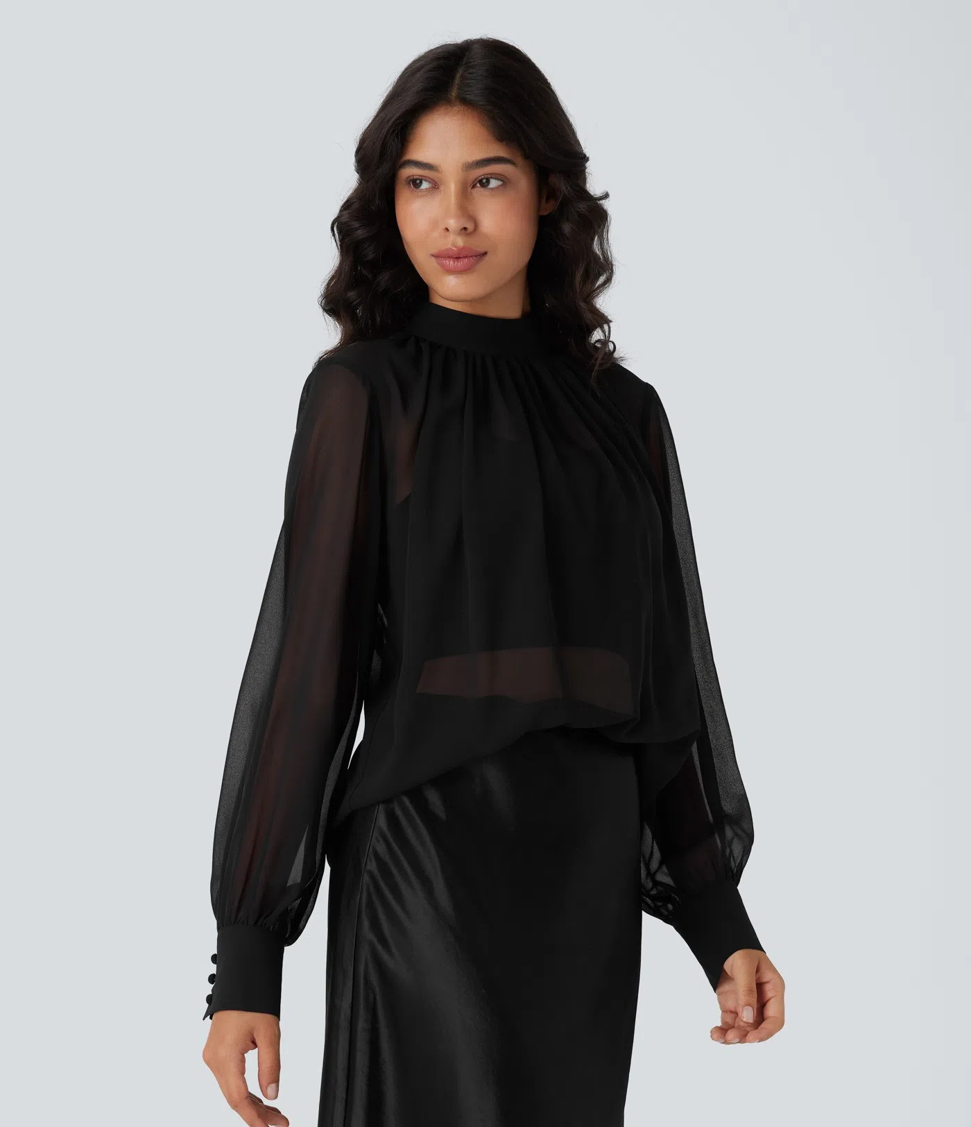 Clear Stand Blouse
