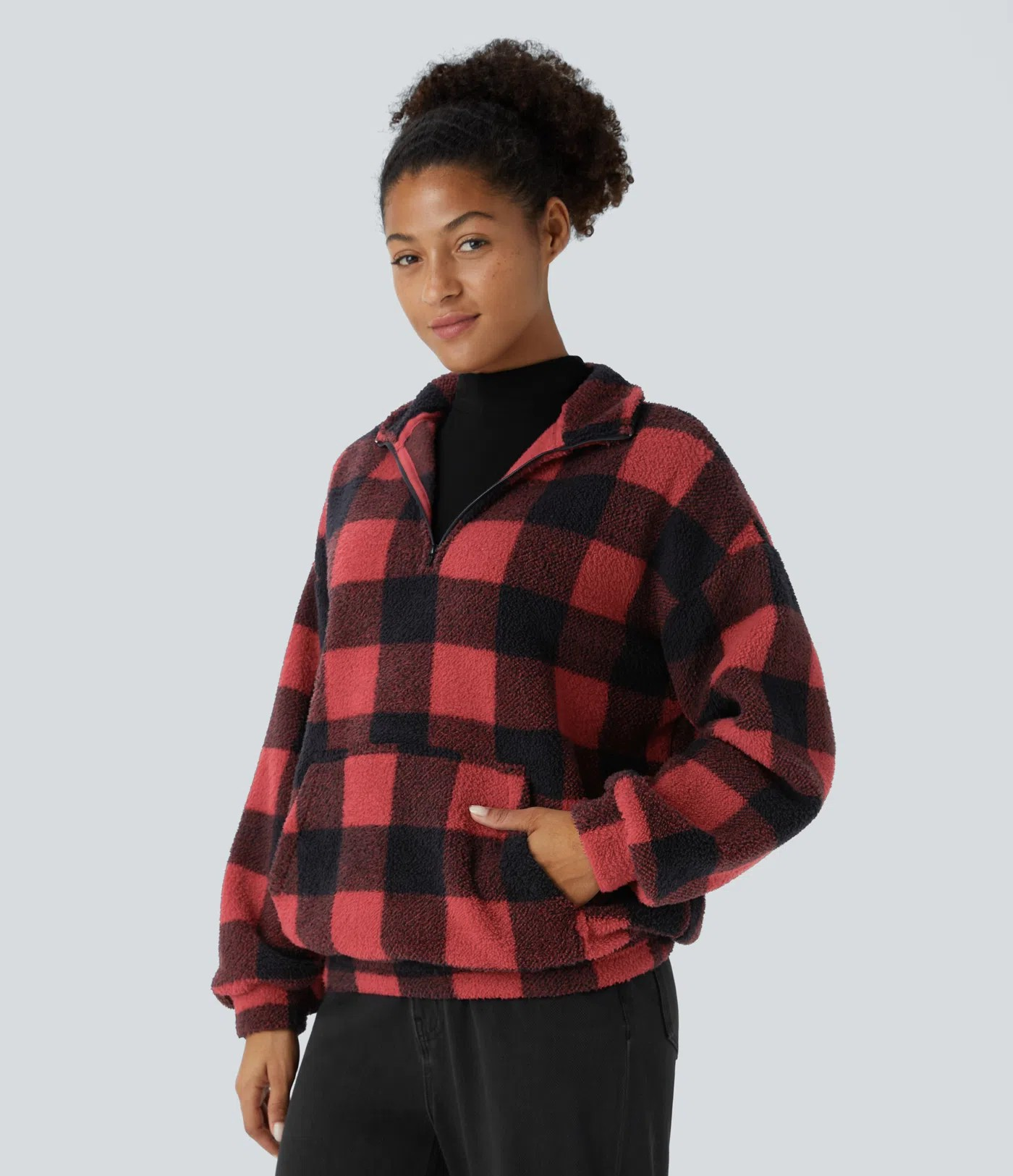 Casual fleece sweatshirt