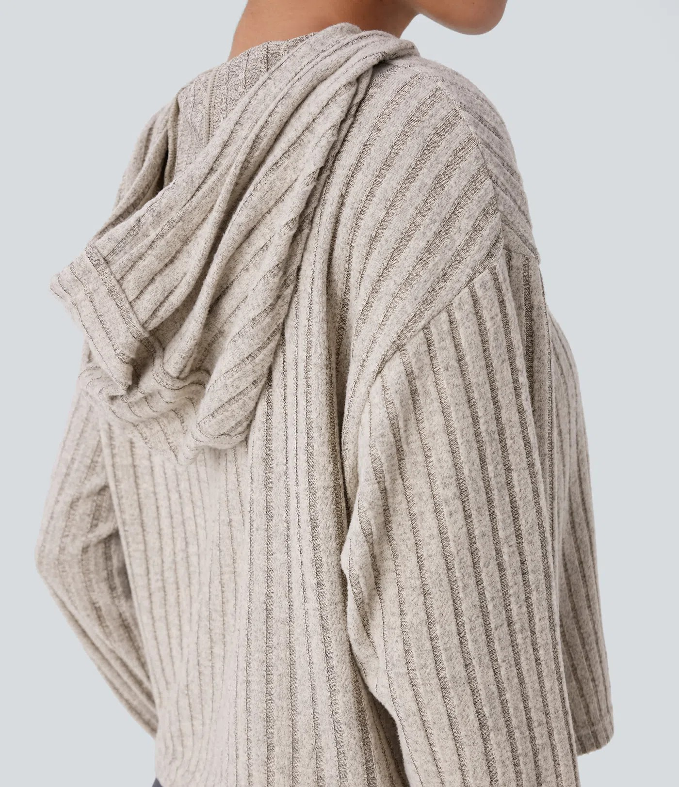 Ribbed knit sweatshirt