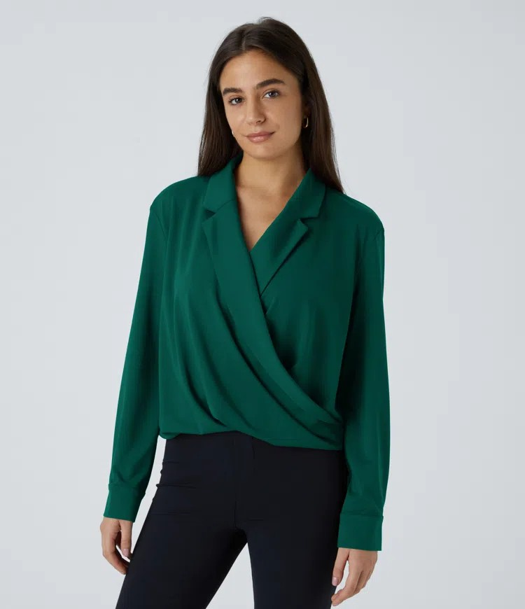 Lapel Crossover Shirt