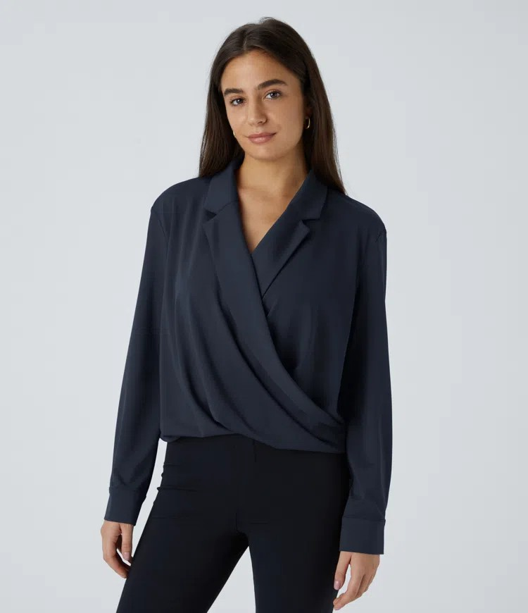 Lapel Crossover Shirt