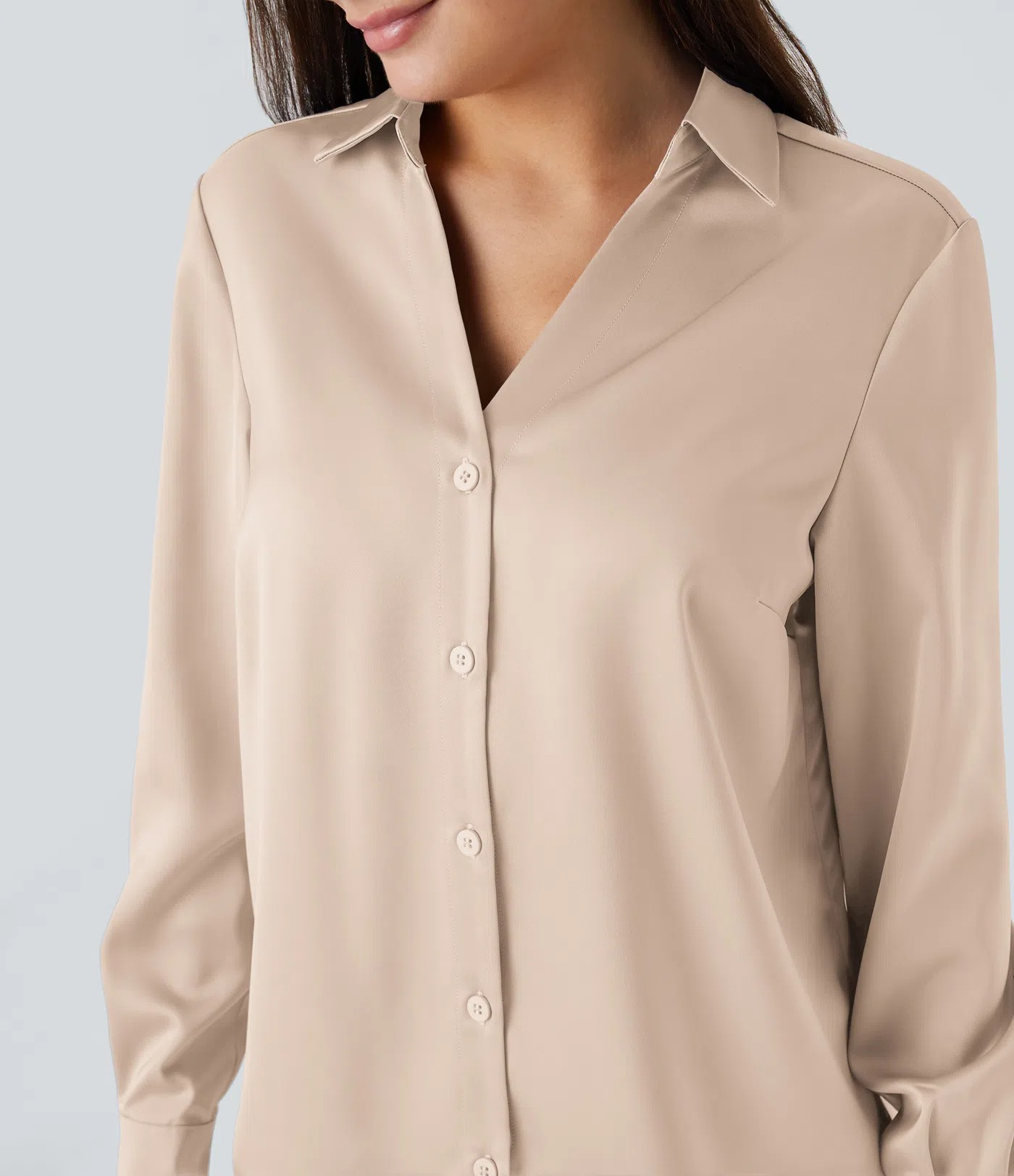 Satin work shirt