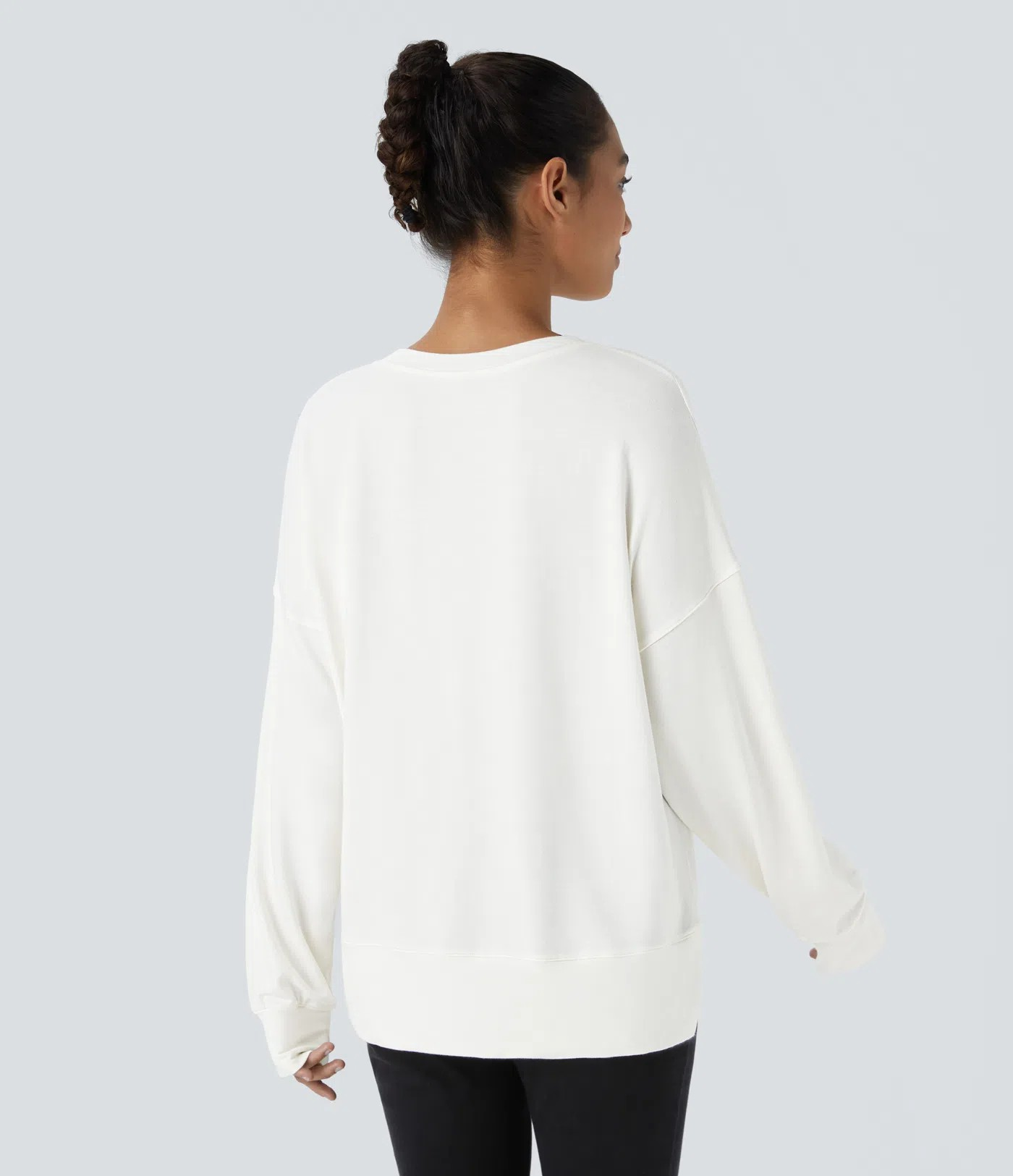 High low sweat shirt