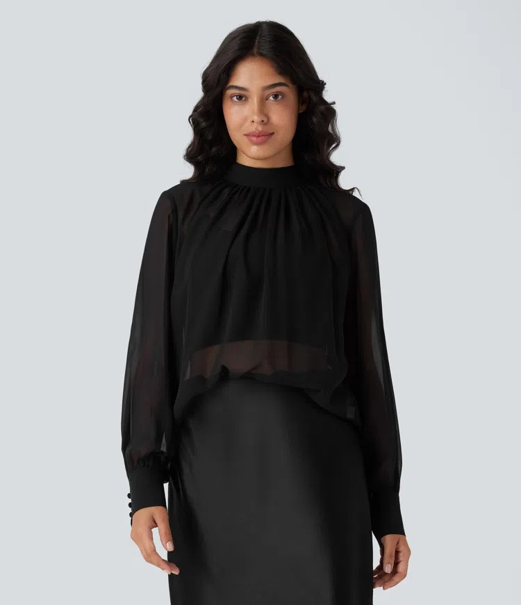 Clear Stand Blouse