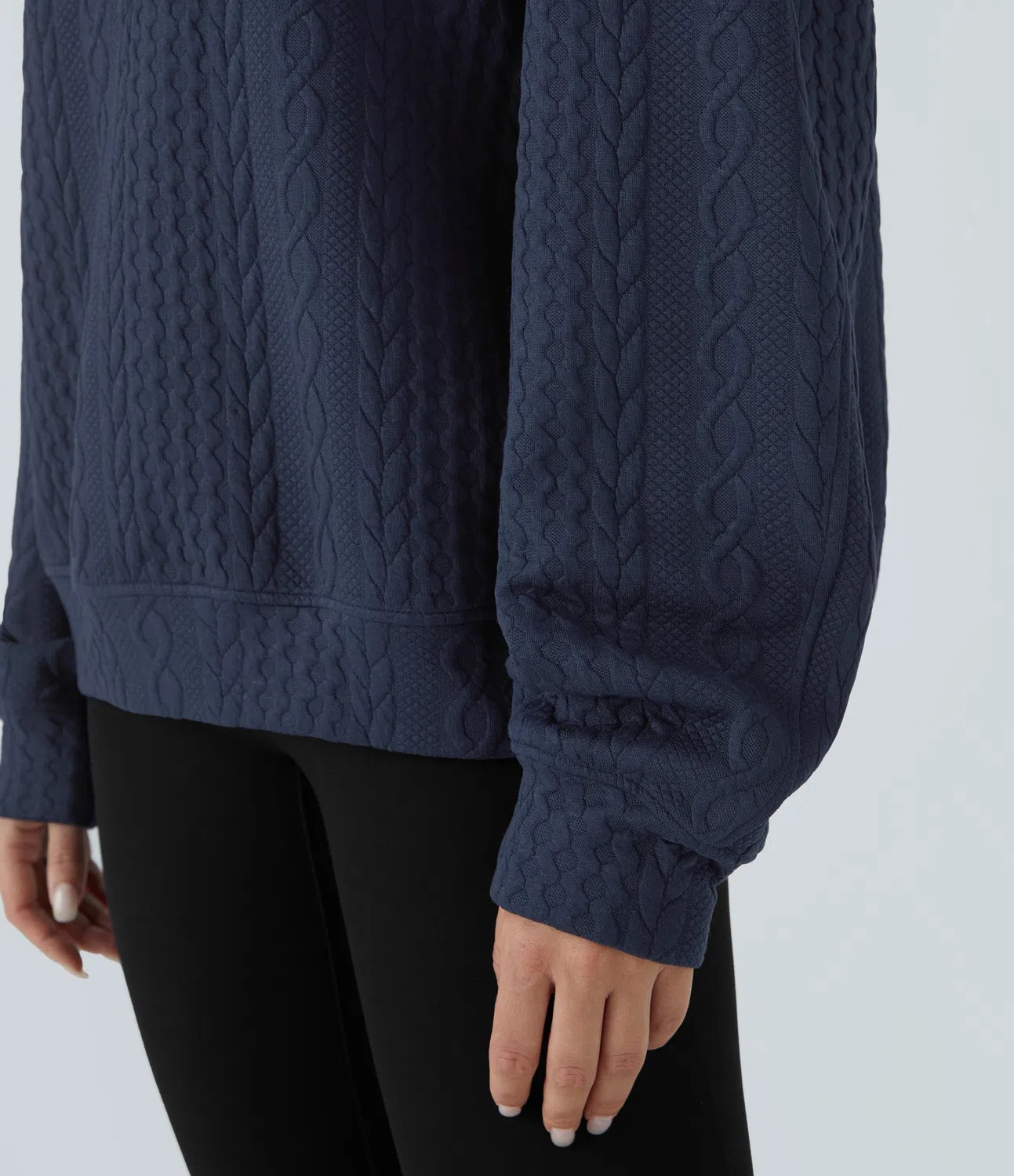 Casual knit sweatshirt