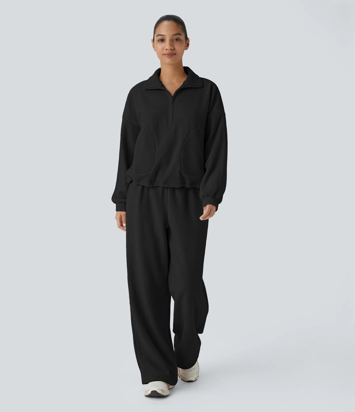 Relaxed fleece sweatshirt