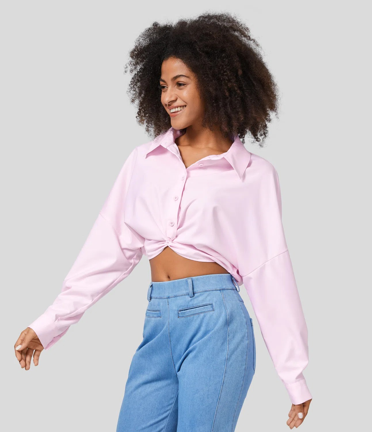 Cropped casual shirt