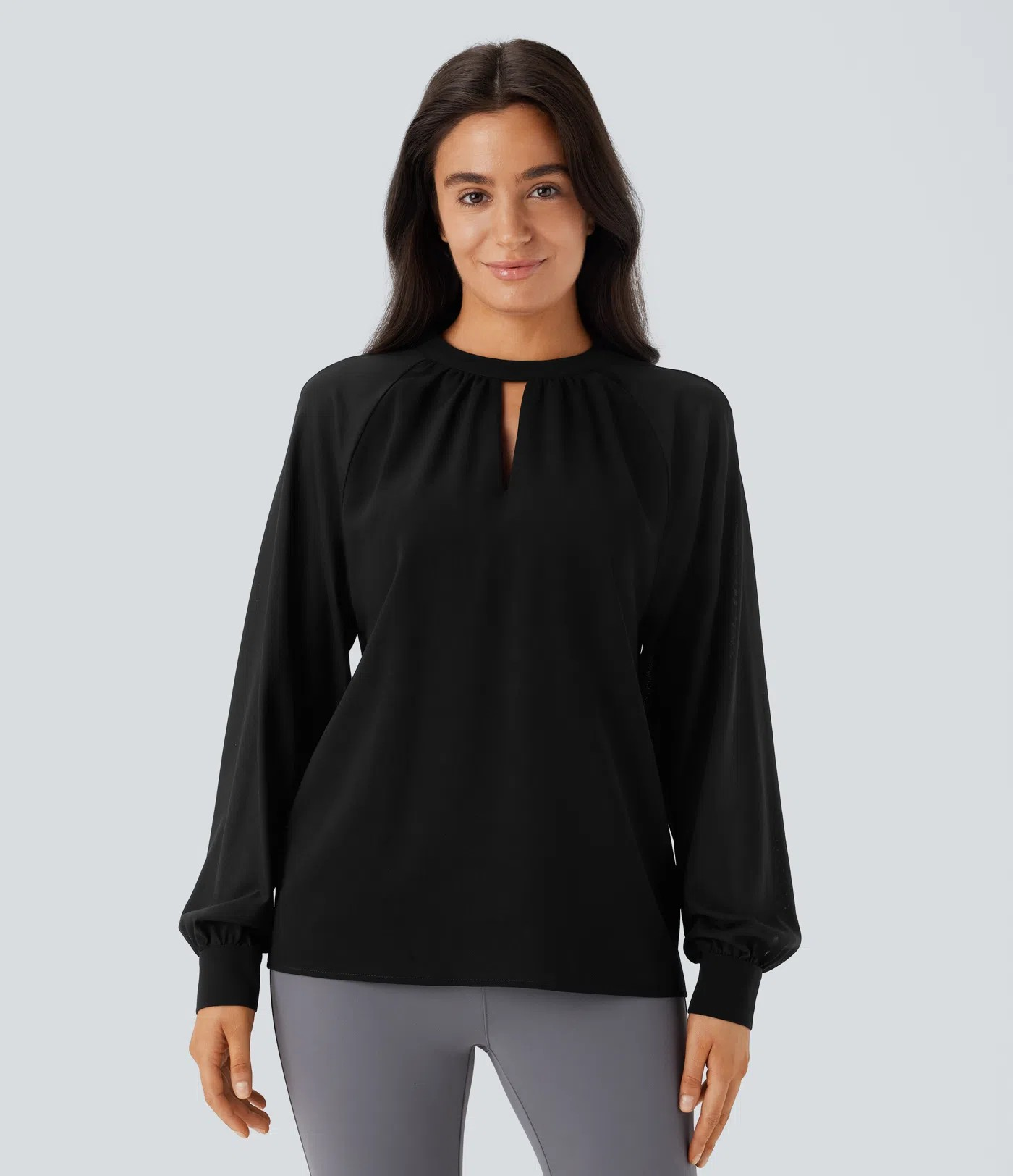 Mesh key blouse