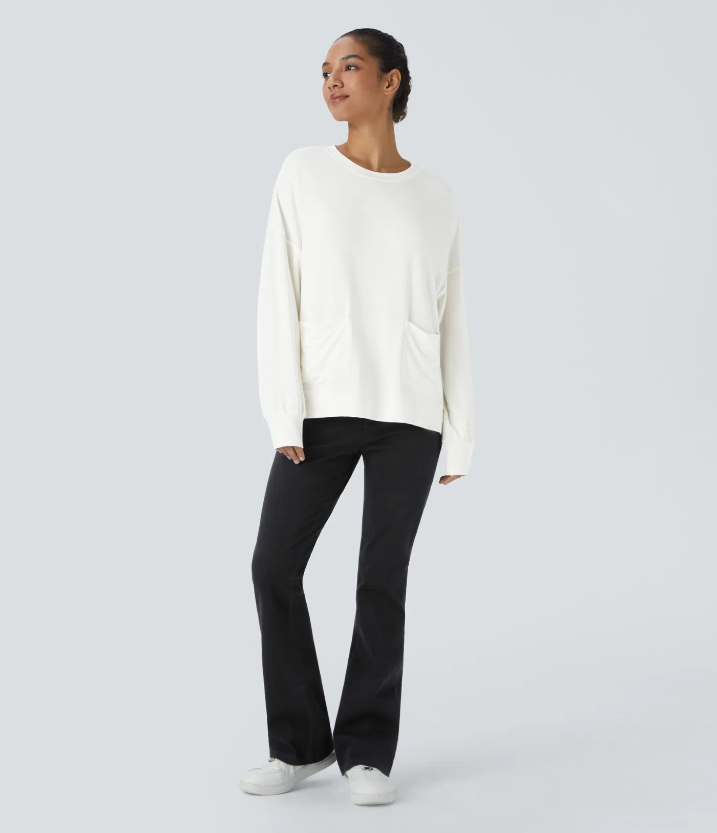 High low sweat shirt