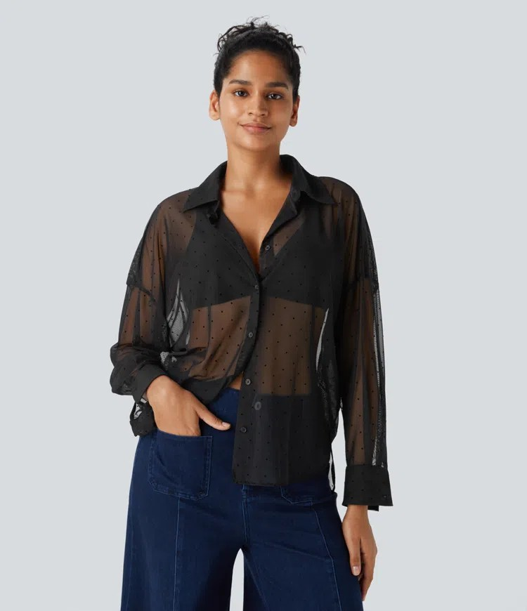 Mesh Round Shirt