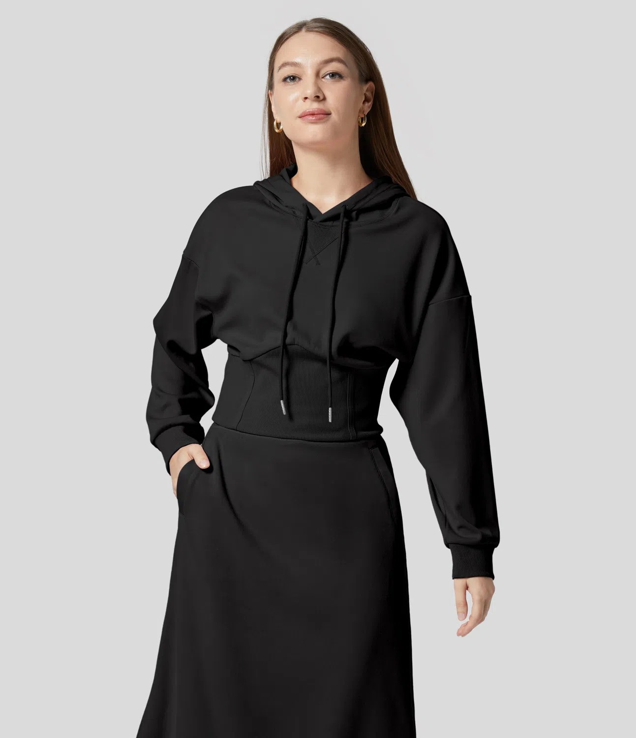 Corset Hood Sweatshirt