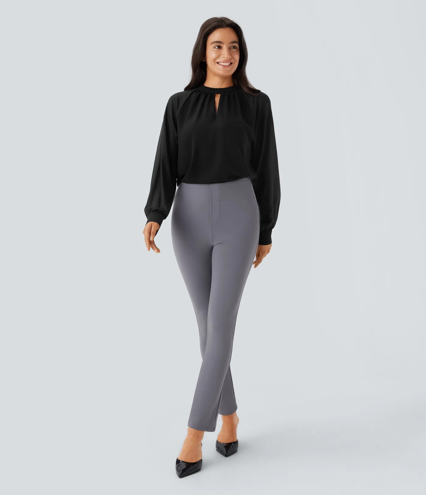 Mesh key blouse