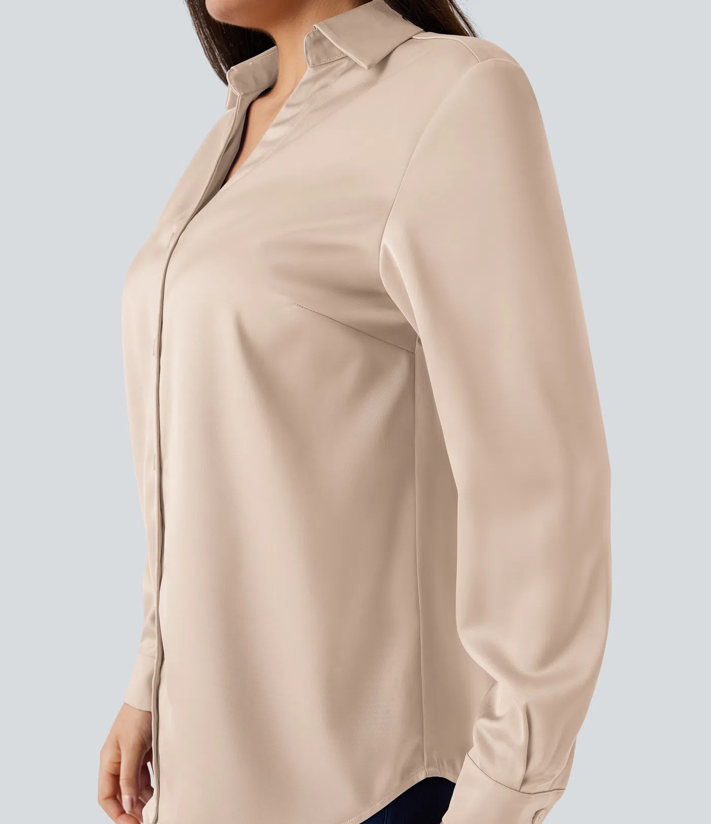 Satin work shirt