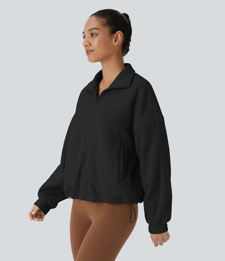 Relaxed fleece sweatshirt