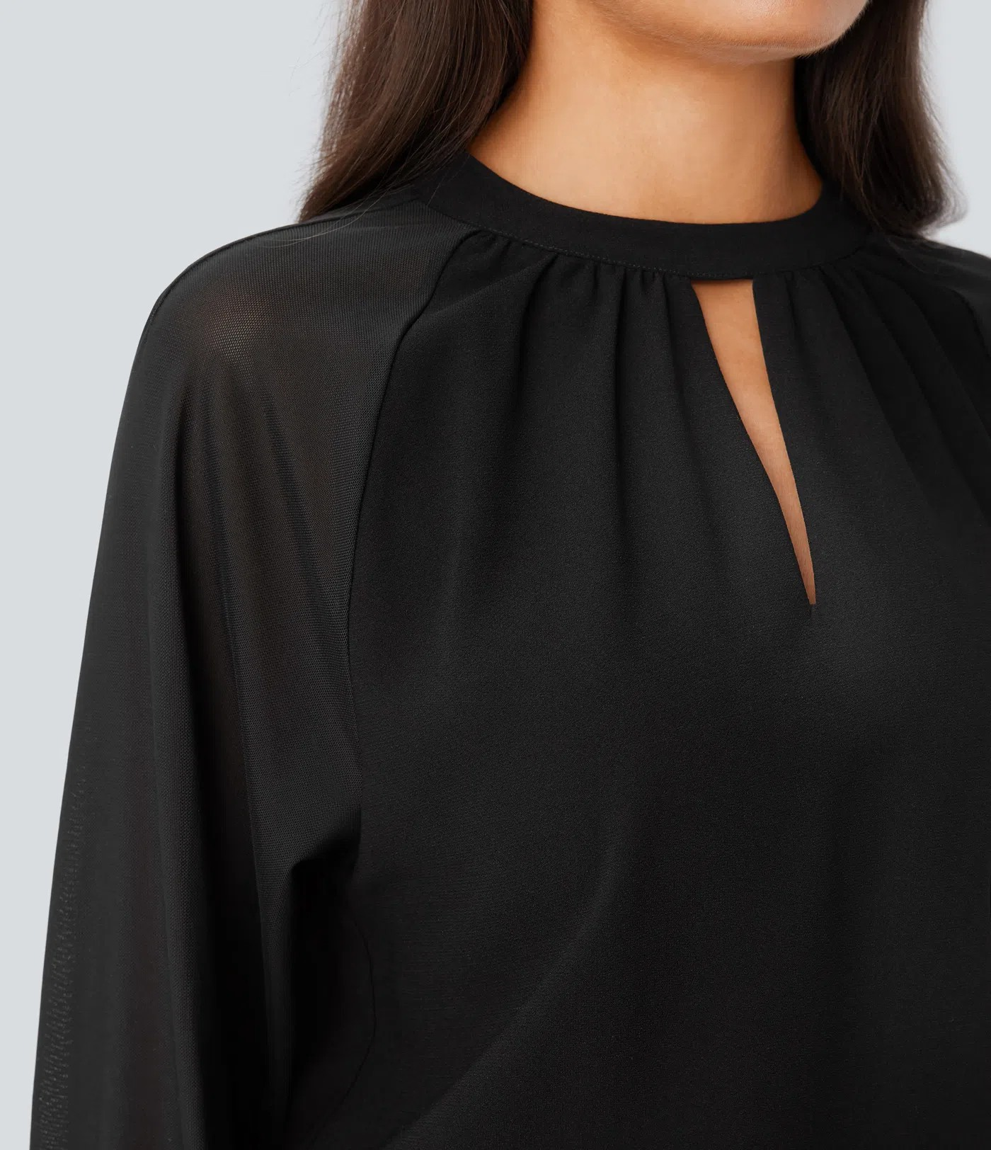Mesh key blouse