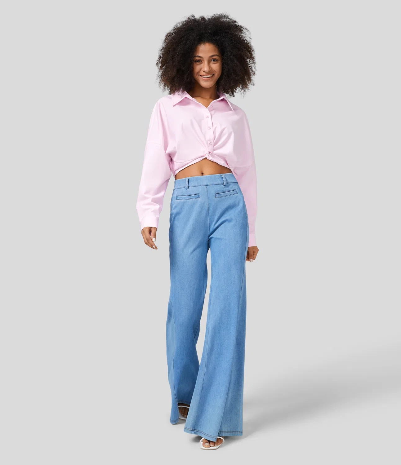 Cropped casual shirt