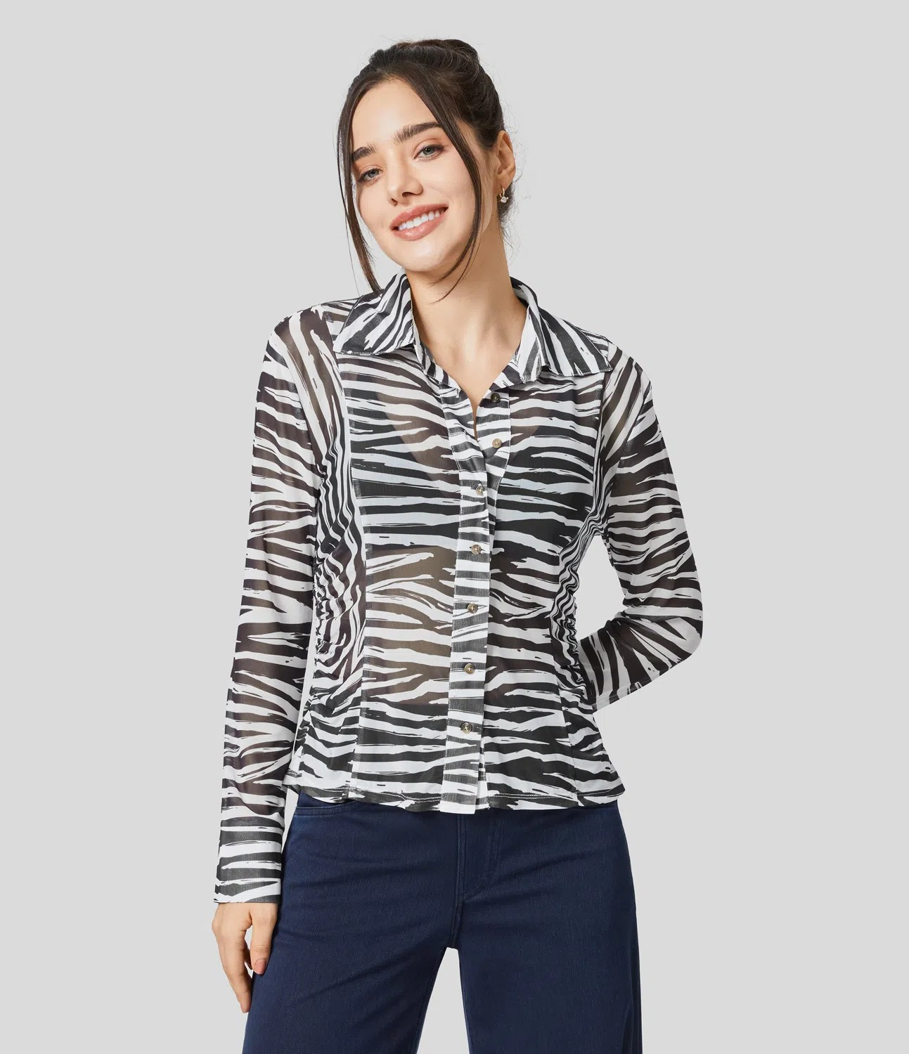 Ruffle Print Shirt