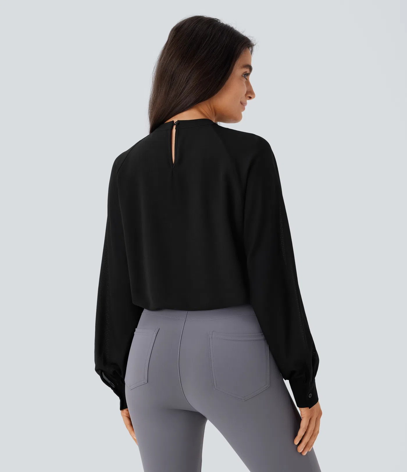 Mesh key blouse