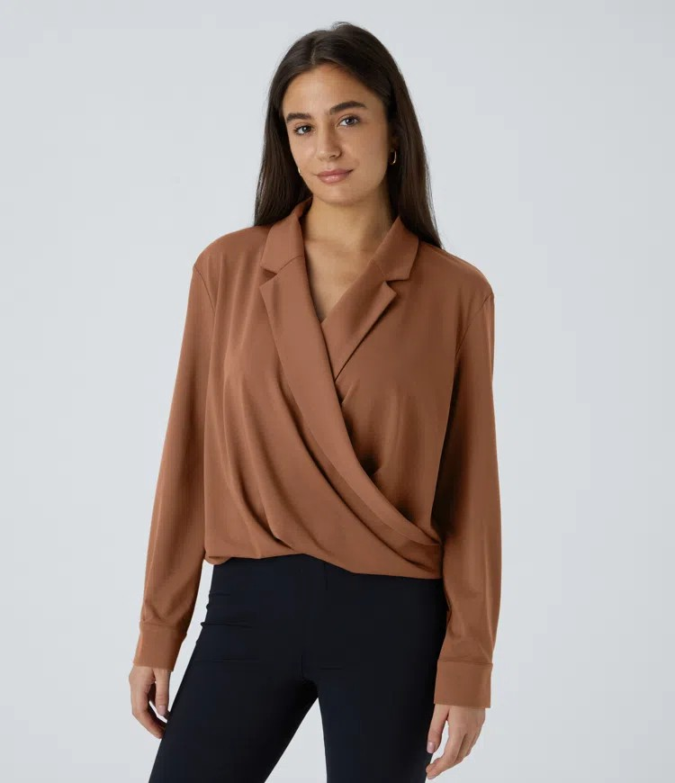 Lapel Crossover Shirt