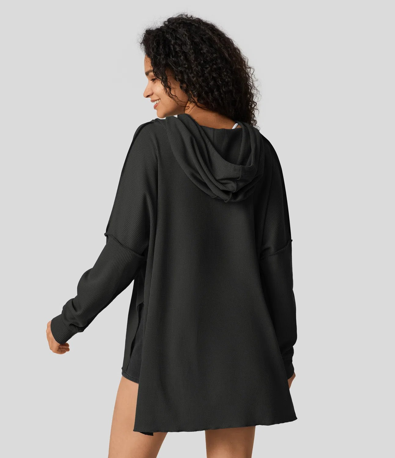 Waffle Hood Sweatshirt