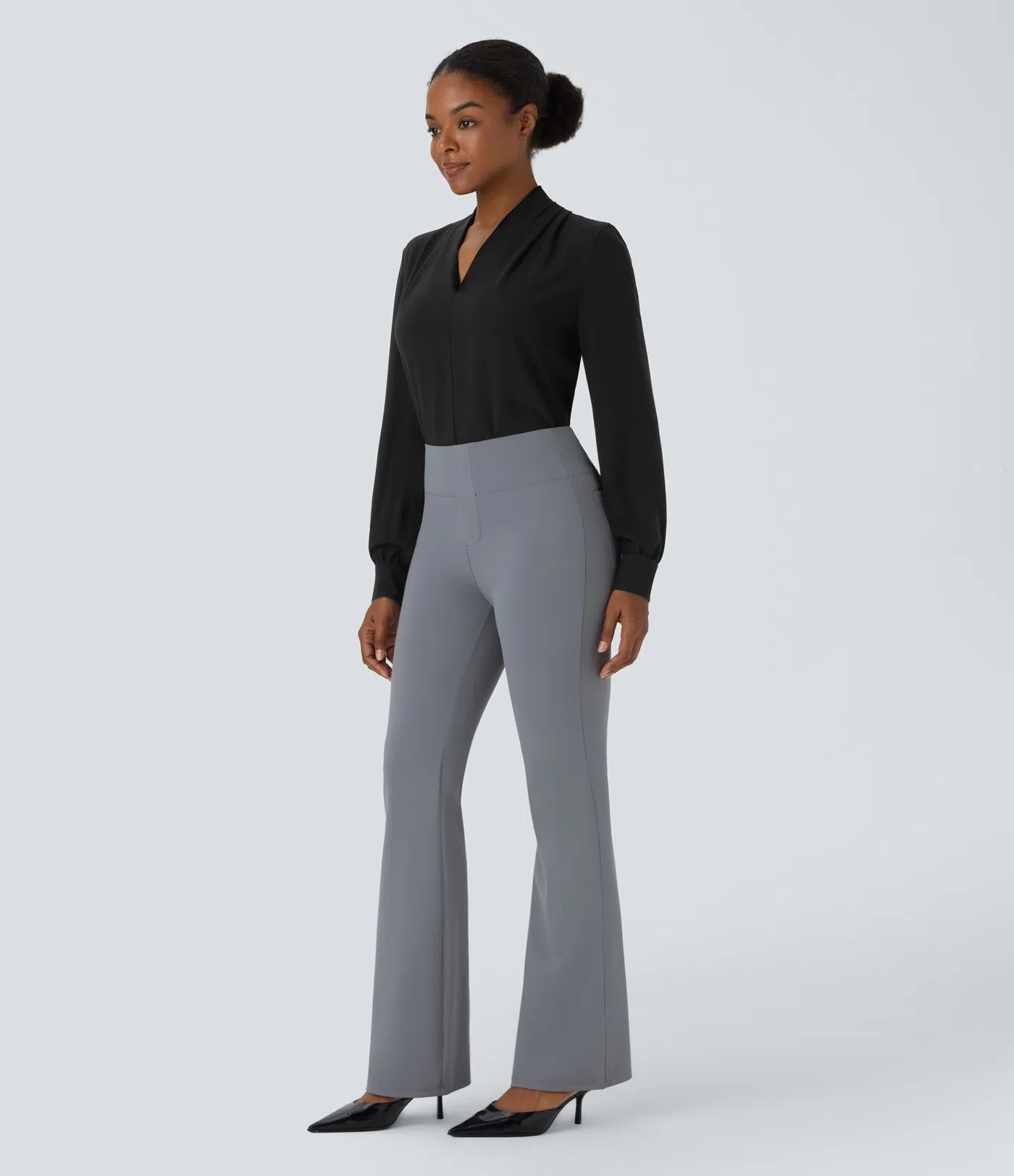 V-Pleat Blouse