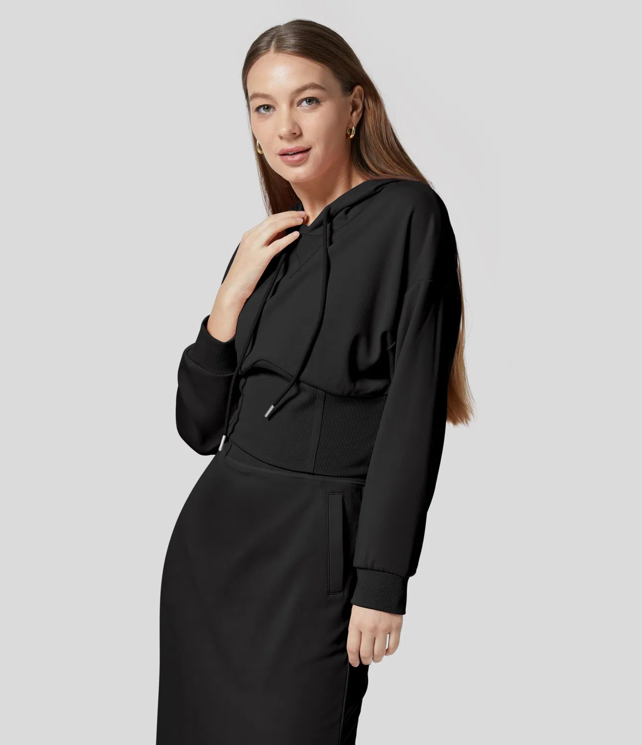 Corset Hood Sweatshirt