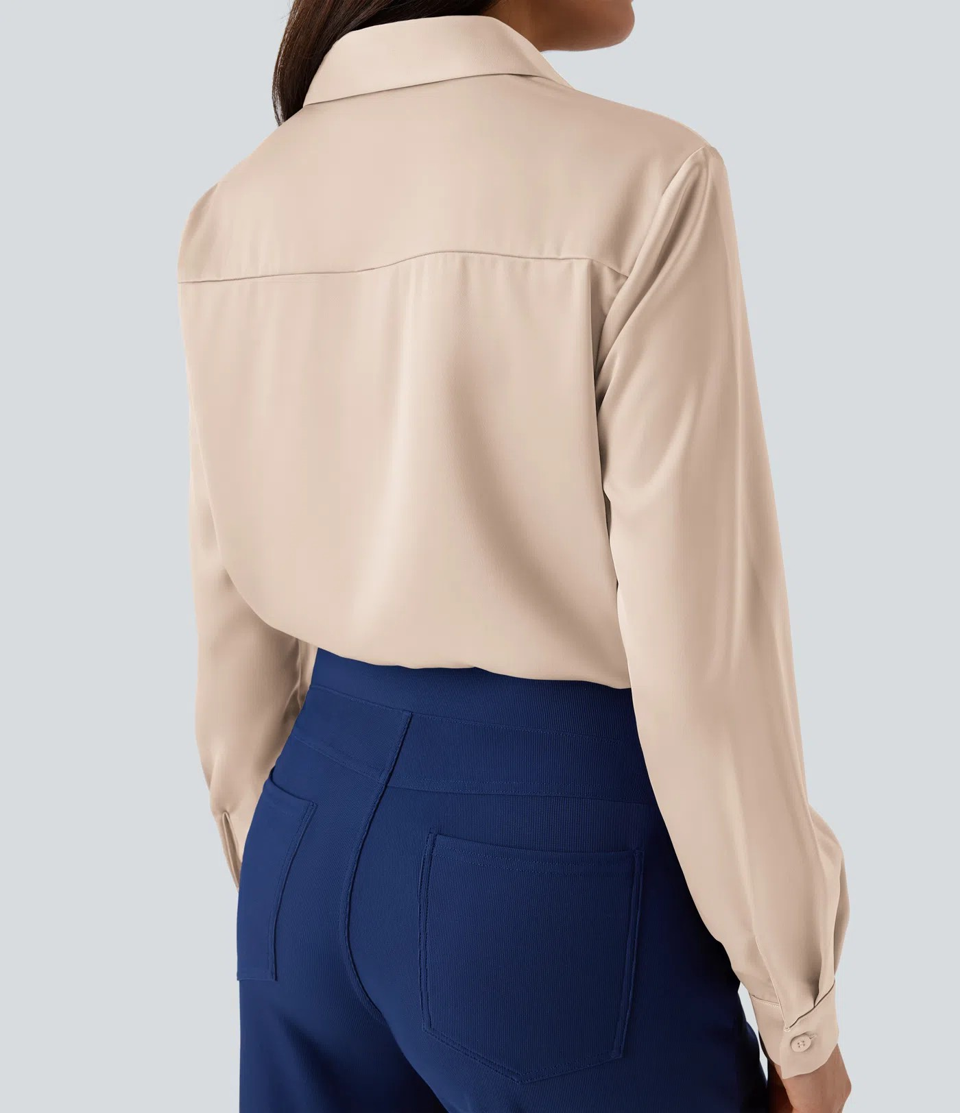 Satin work shirt