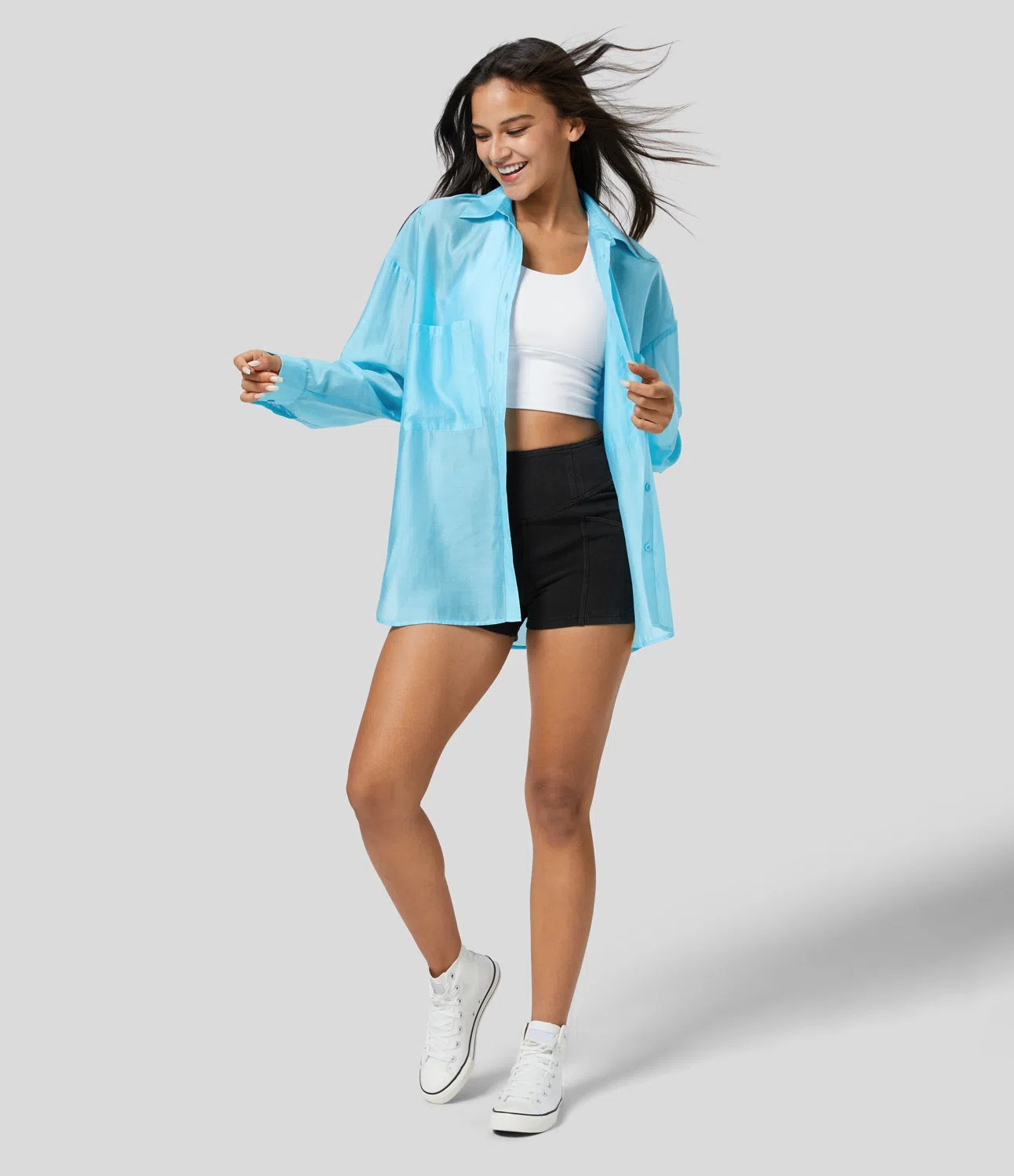 Long sleeved casual shirt