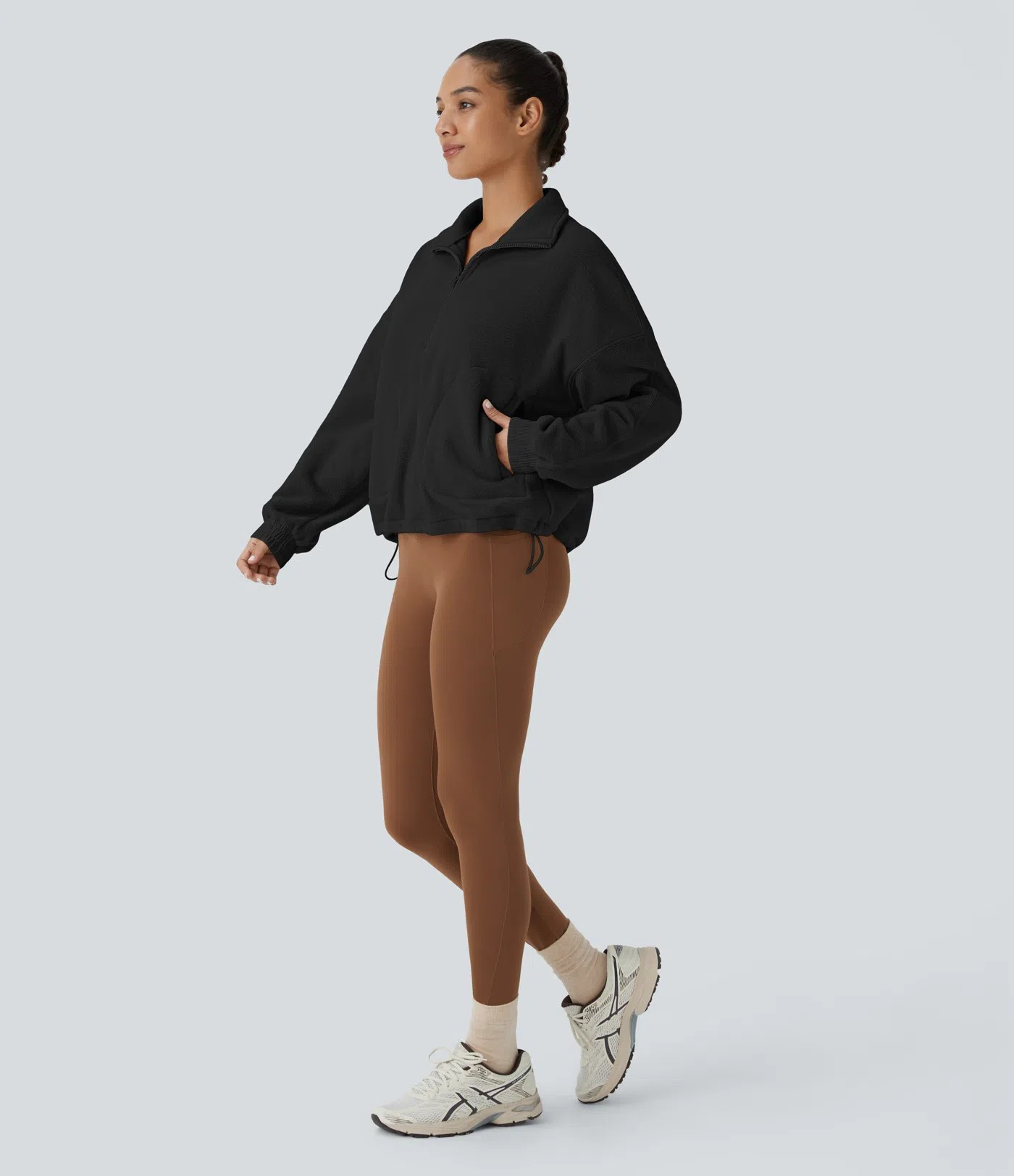 Relaxed fleece sweatshirt