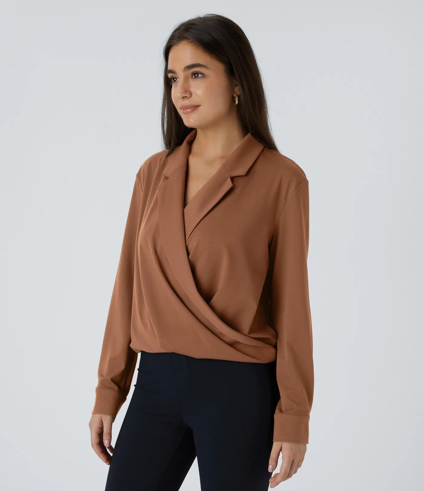 Lapel Crossover Shirt