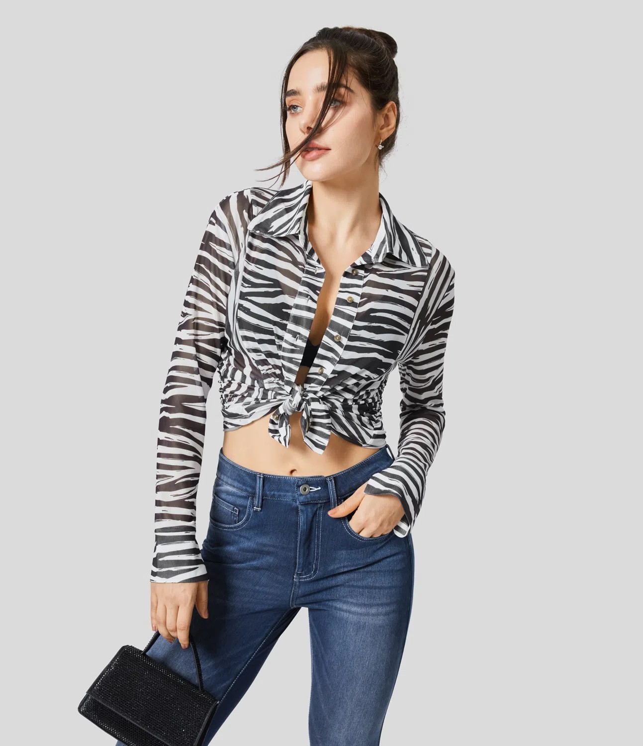 Ruffle Print Shirt